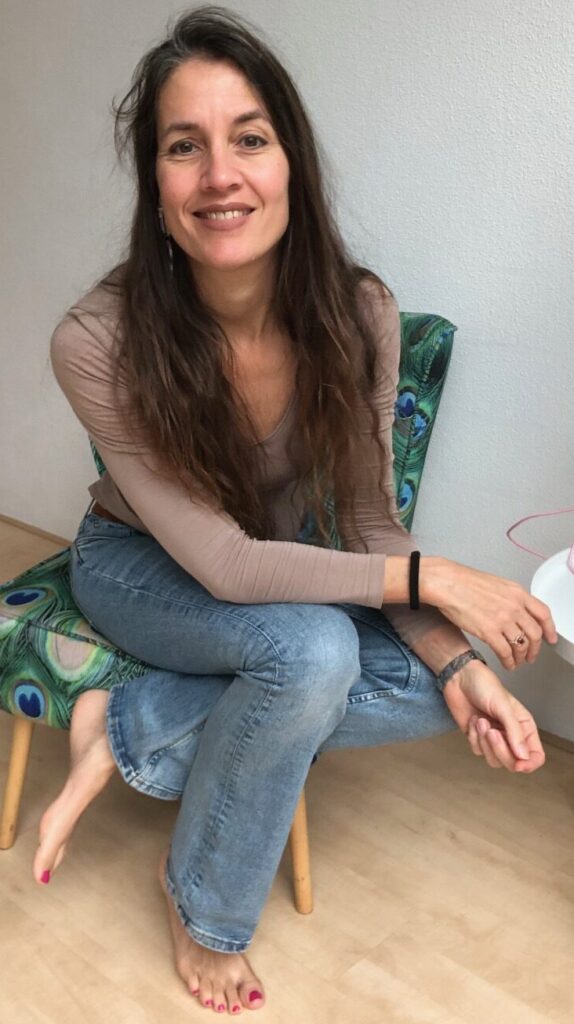 Stoeltje Eveline van Evana coaching op stoel